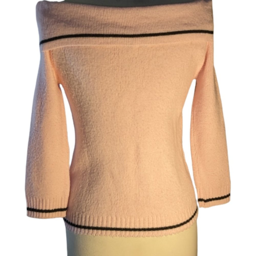 Chesley Soft Fluffy Off Shoulder Sweater  L